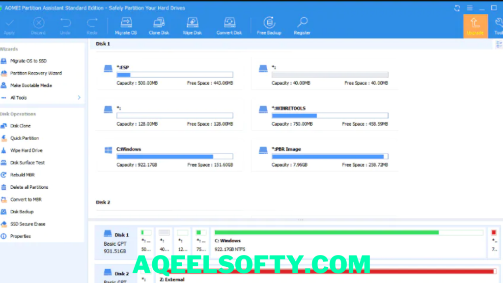 AOMEI Partition Assistant Full Version Free Download For Windows