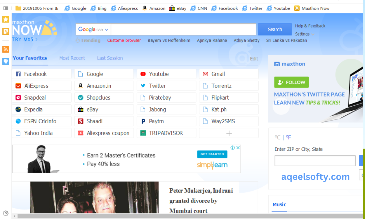 For PC Download Maxthon Browser